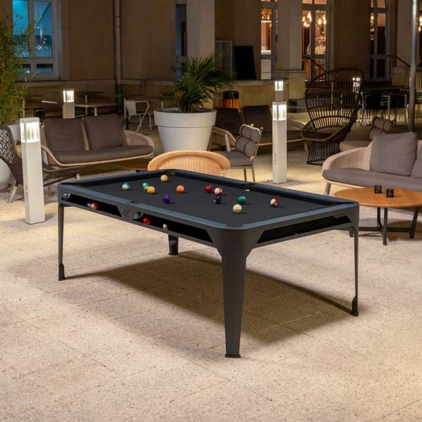 Biljard Hyphen črne barve z dark grey podlogo