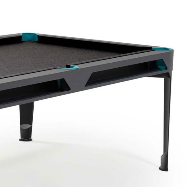 Biljard Hyphen črne barve z dark grey podlogo