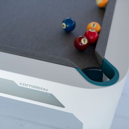 Biljard Hyphen bele barve z light grey podlogo