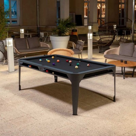 Biljard Hyphen črne barve z dark grey podlogo