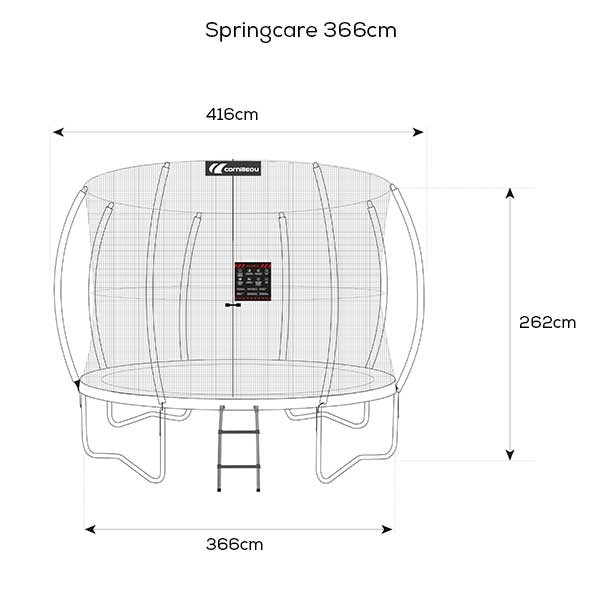Cornilleau trampolin Springcare 366